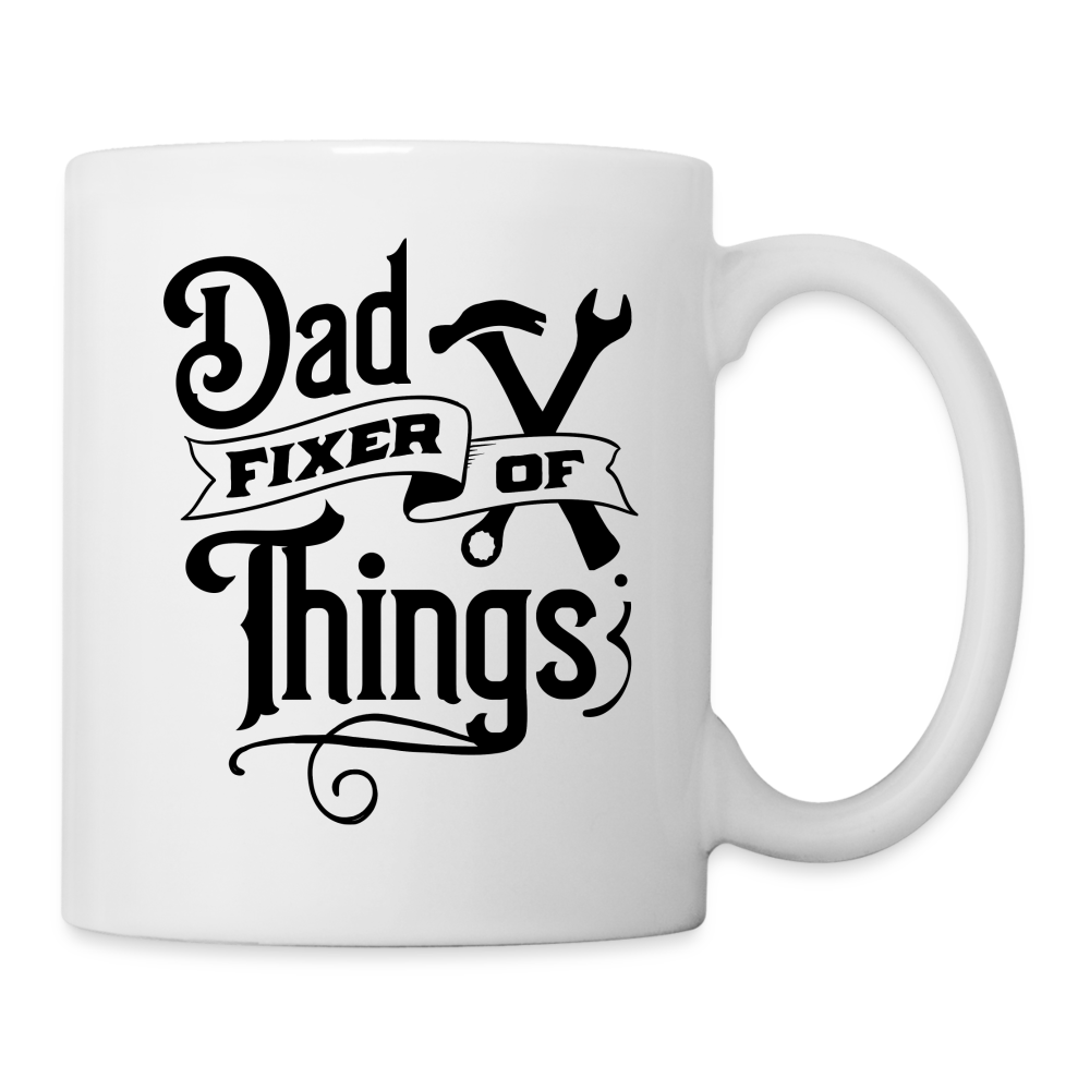 Dad Fixer of Things Coffee Mug - white