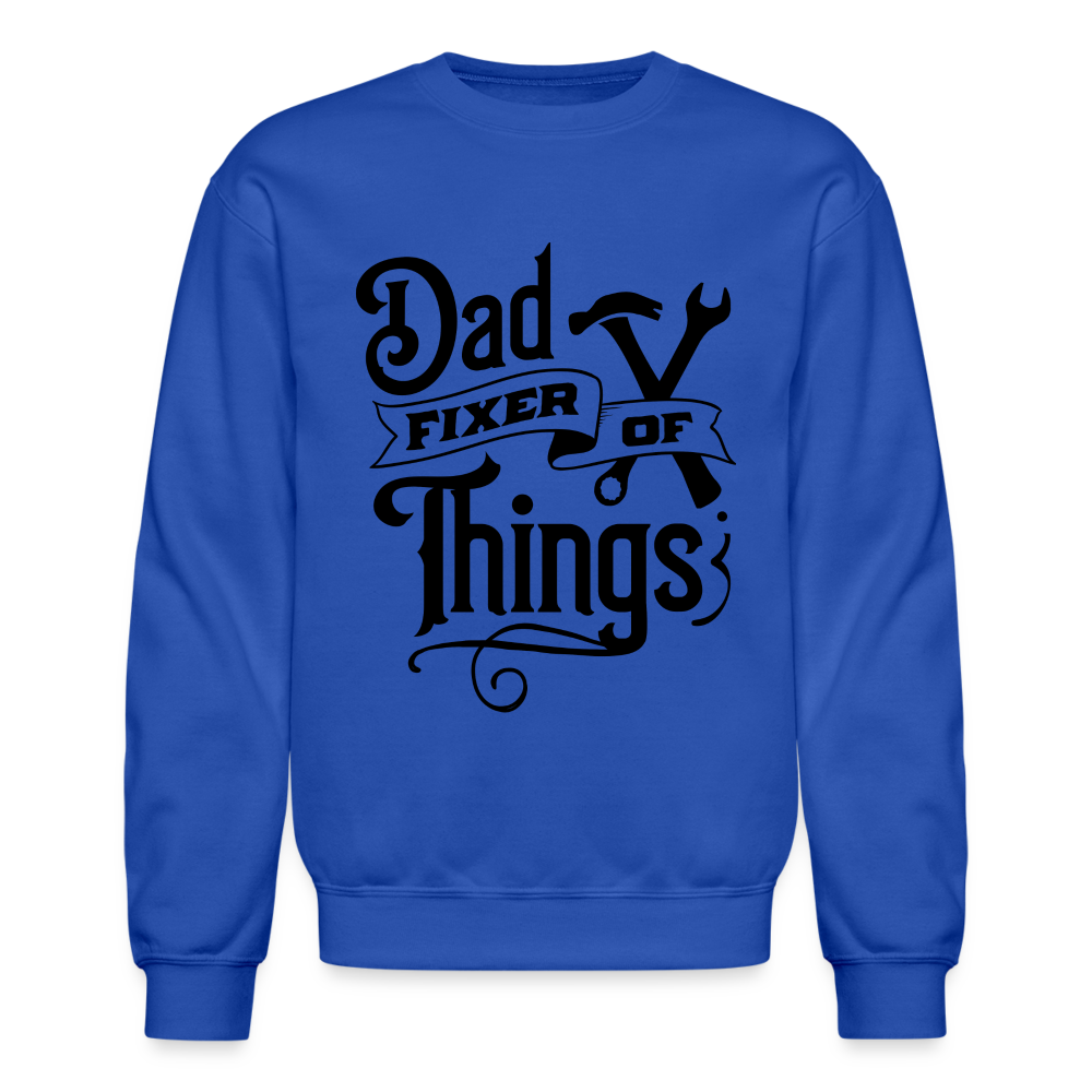 Dad Fixer of Things Sweatshirt - royal blue