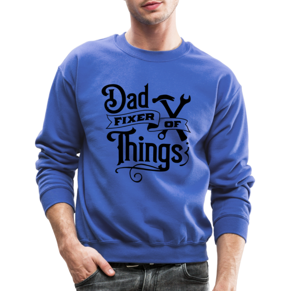 Dad Fixer of Things Sweatshirt - royal blue