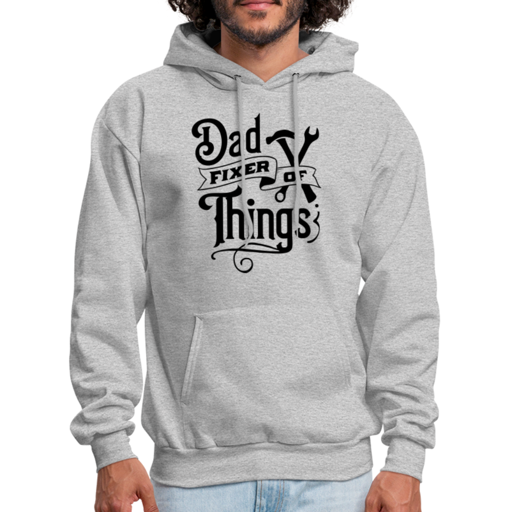 Dad Fixer of Things Hoodie - heather gray