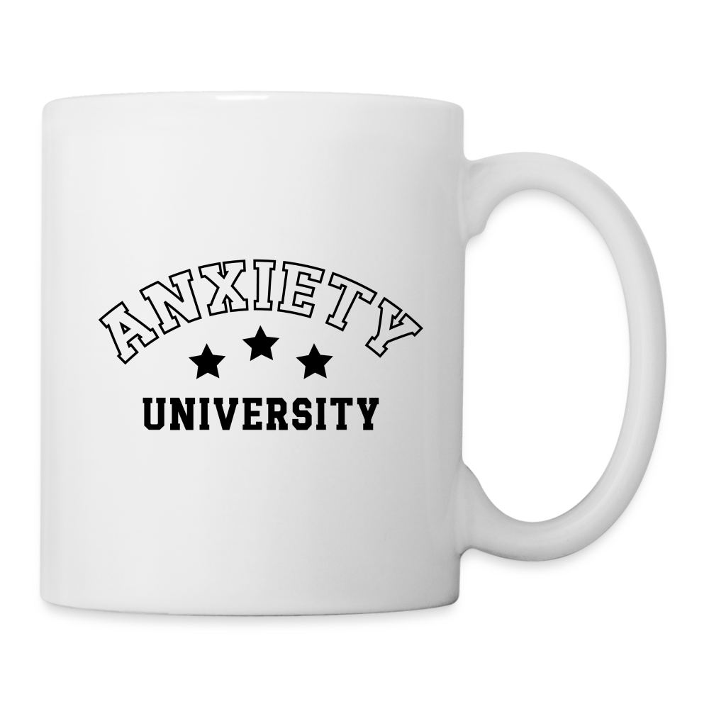 Anxiety University Coffee Mug - white