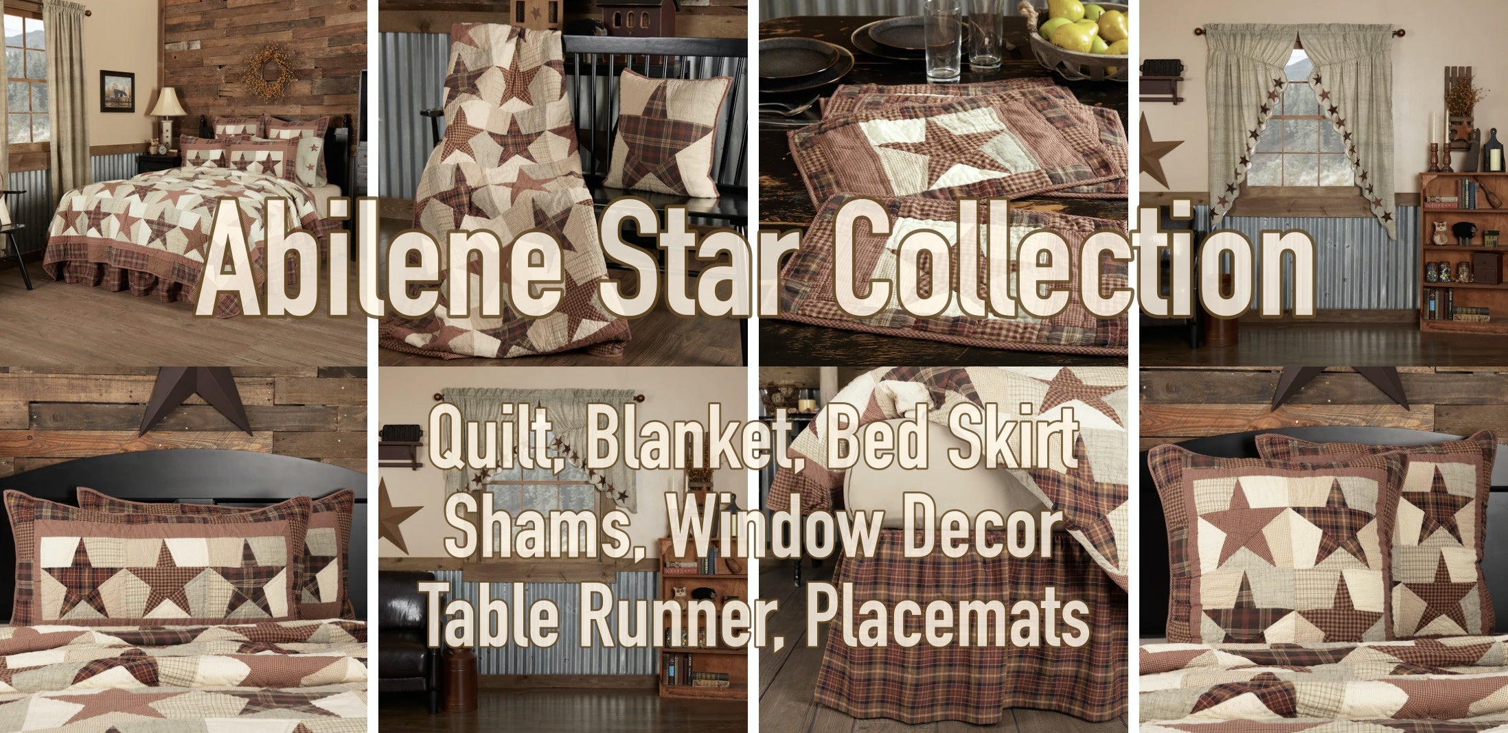 Abilene Star Bedding and Home Decor Collection