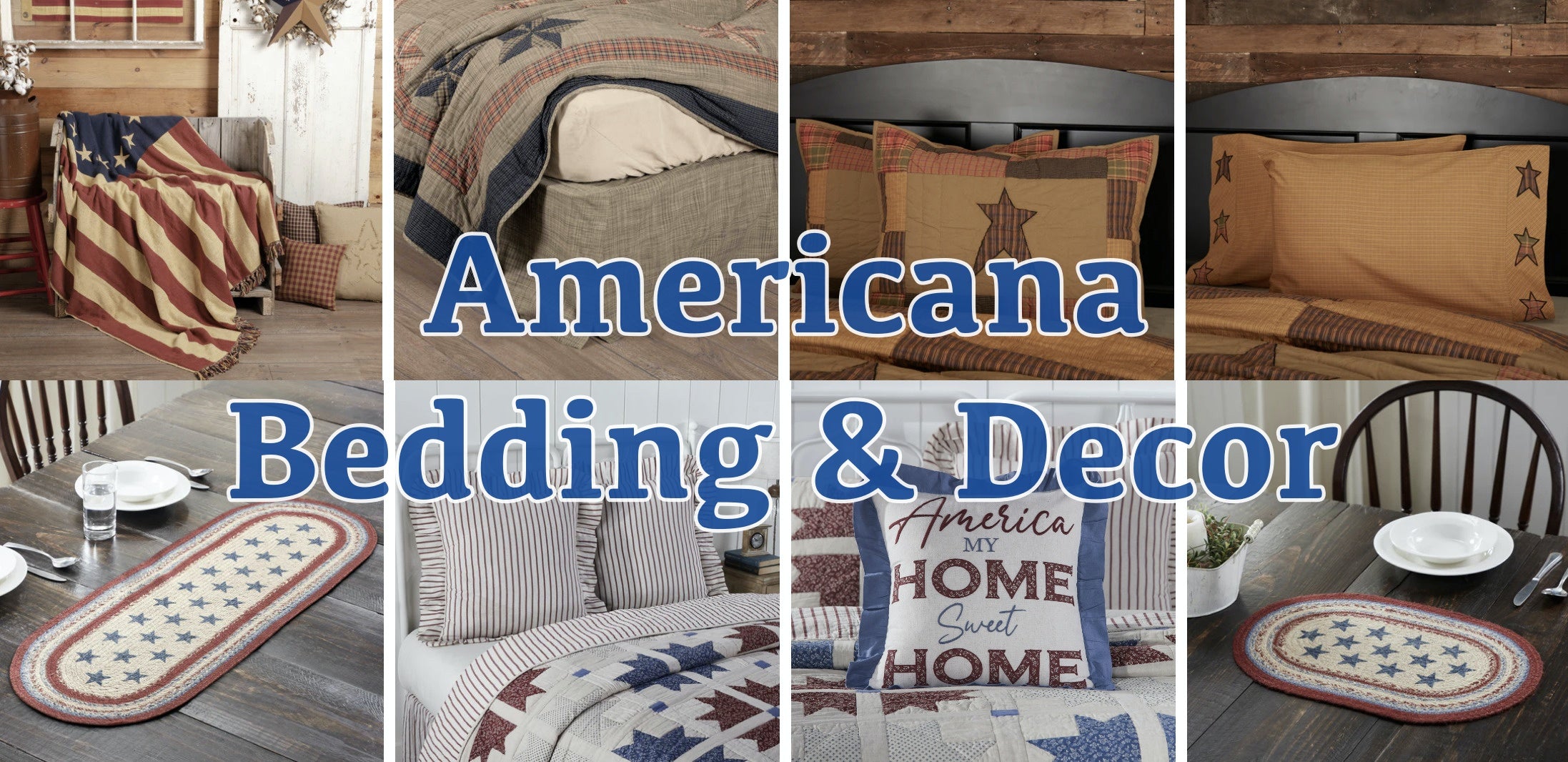 Americana Bedding and Decor