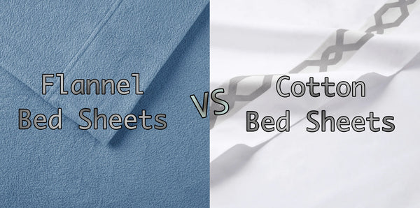 Difference between Cotton bed sheets and Flannel bed sheets
