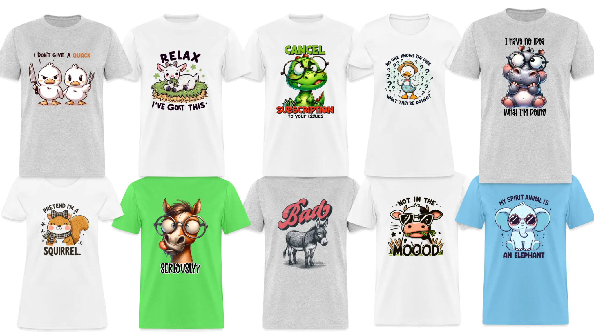 Cute and Funny Animal T-Shirts: A Fun Fashion Trend - Our Life Store