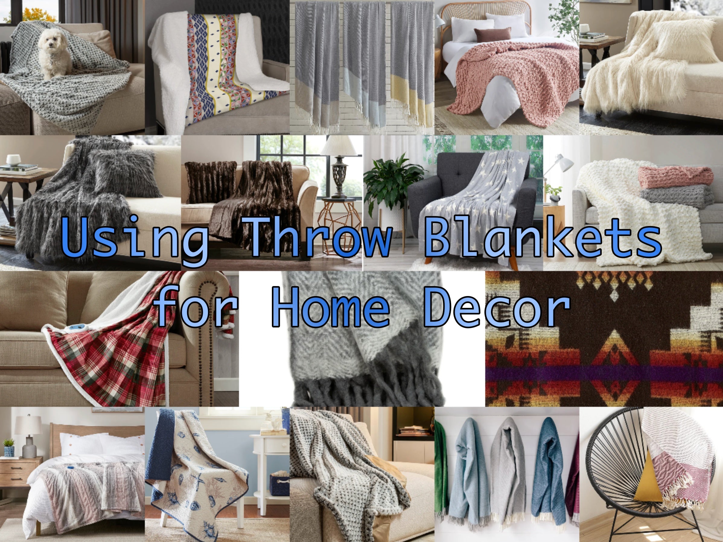 Using Throw Blankets for Home Decor