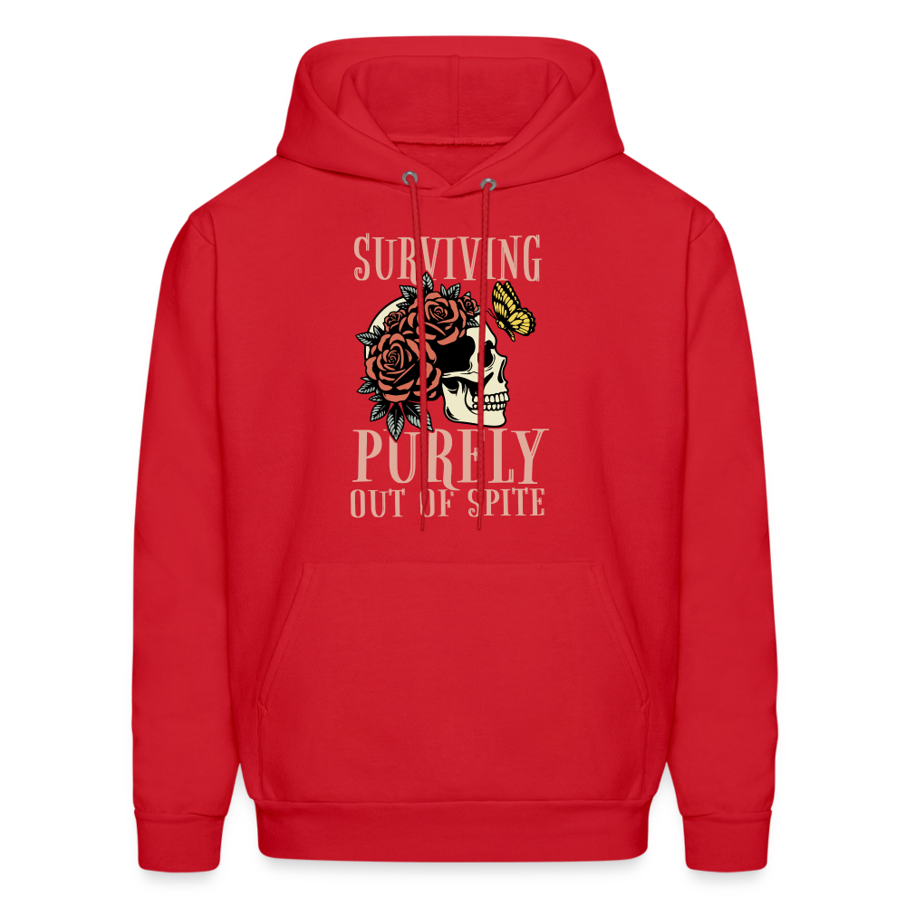 Surviving Purely Out Of Spite Hoodie - red