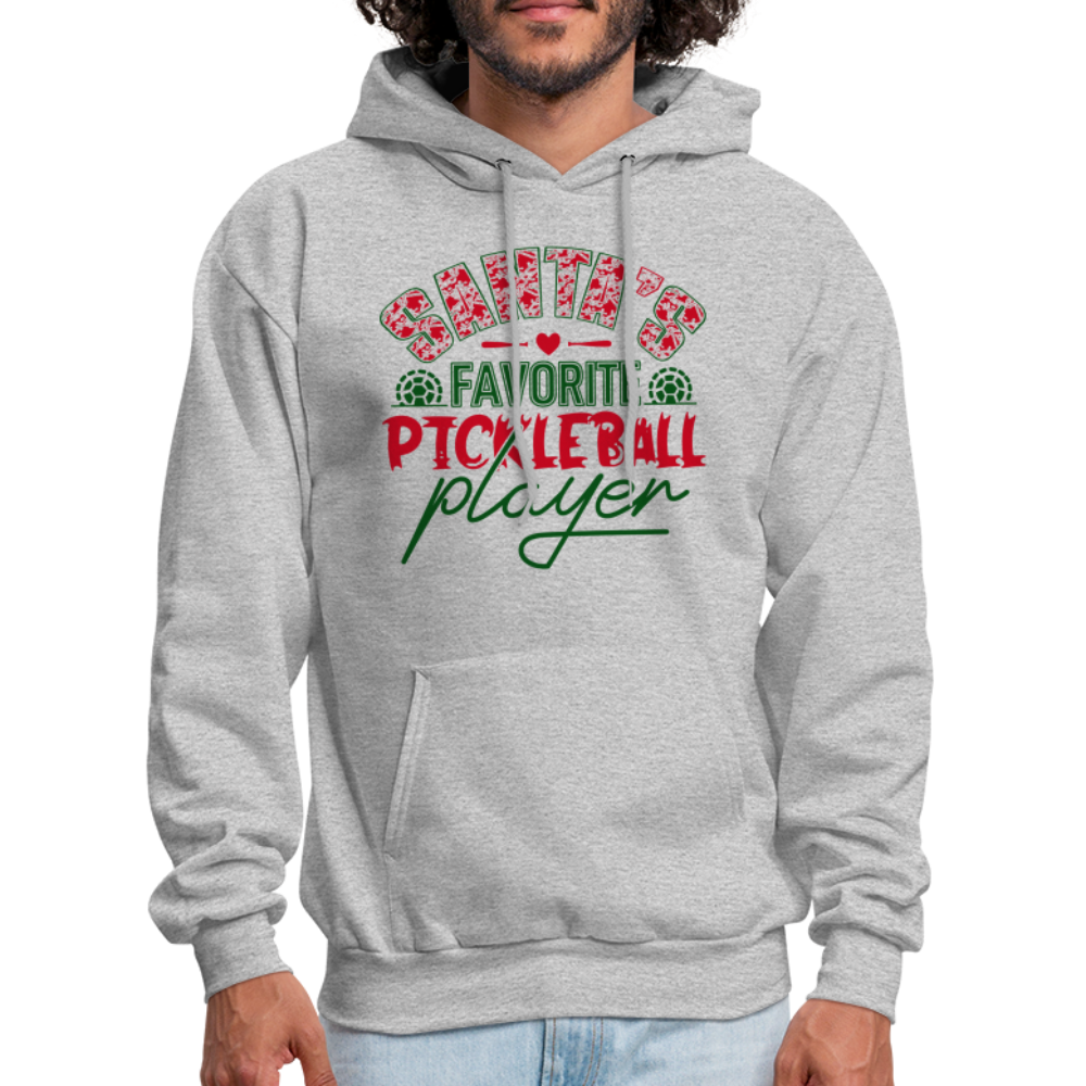 Santa's Favorite Pickleball Player Hoodie - heather gray