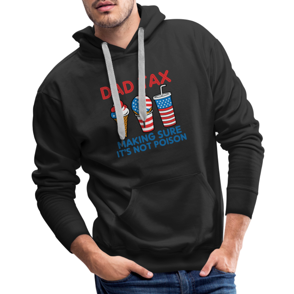 Dad Tax (Red White Blue) Premium Hoodie - black