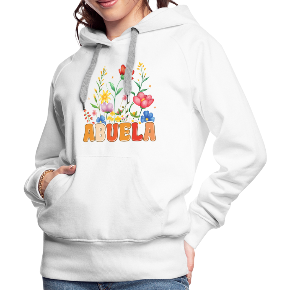 Abuela Women’s Premium Hoodie - white