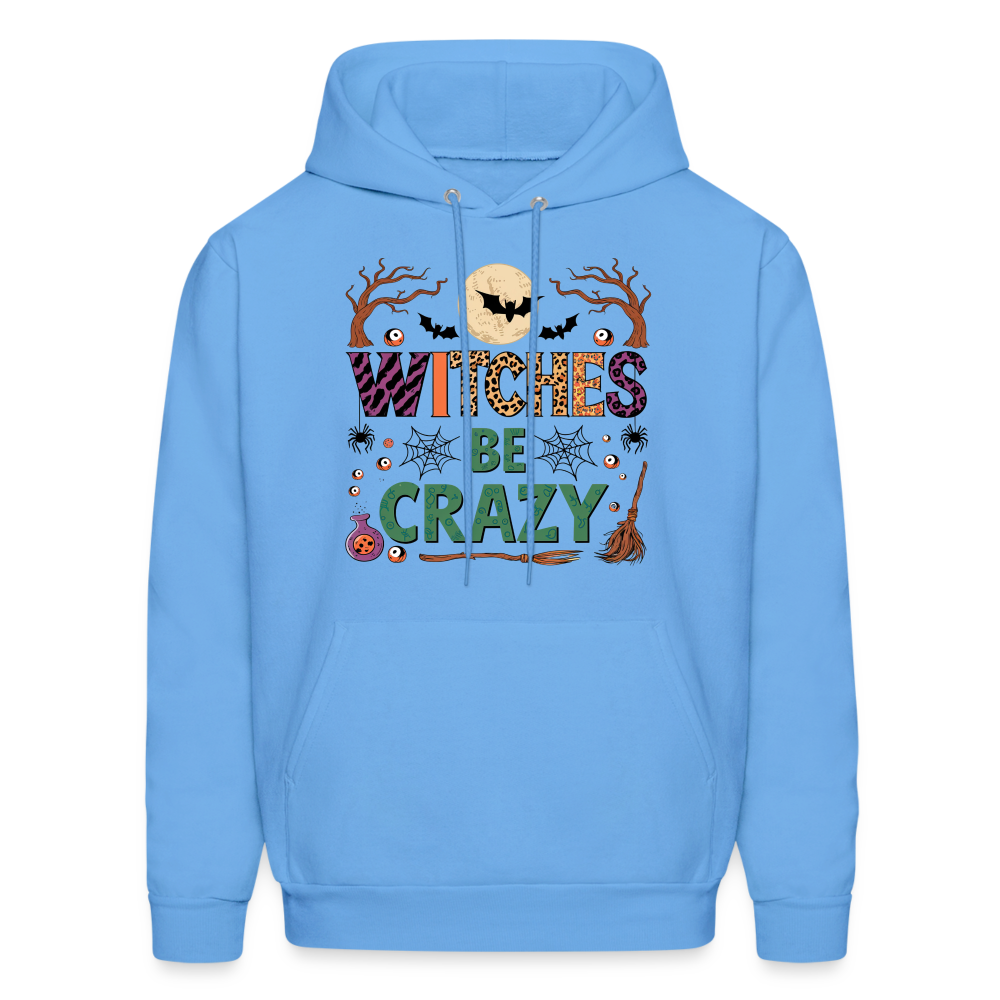 Witches Be Crazy Hoodie (Halloween Witch) - carolina blue