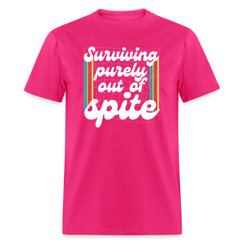 Surviving Purely Out Of Spite T-Shirt - fuchsia