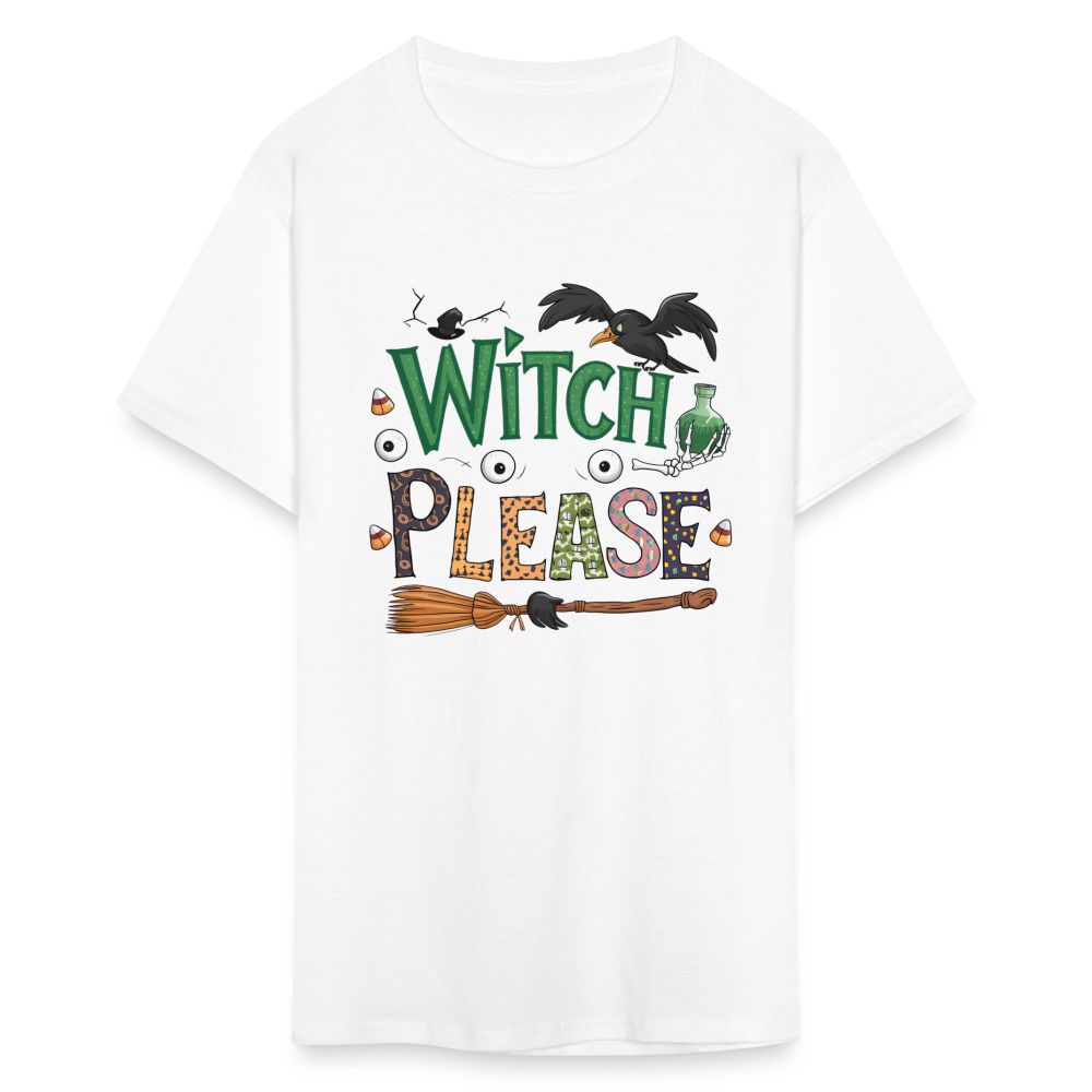 Witch Please T-Shirt (Halloween Witch) - white