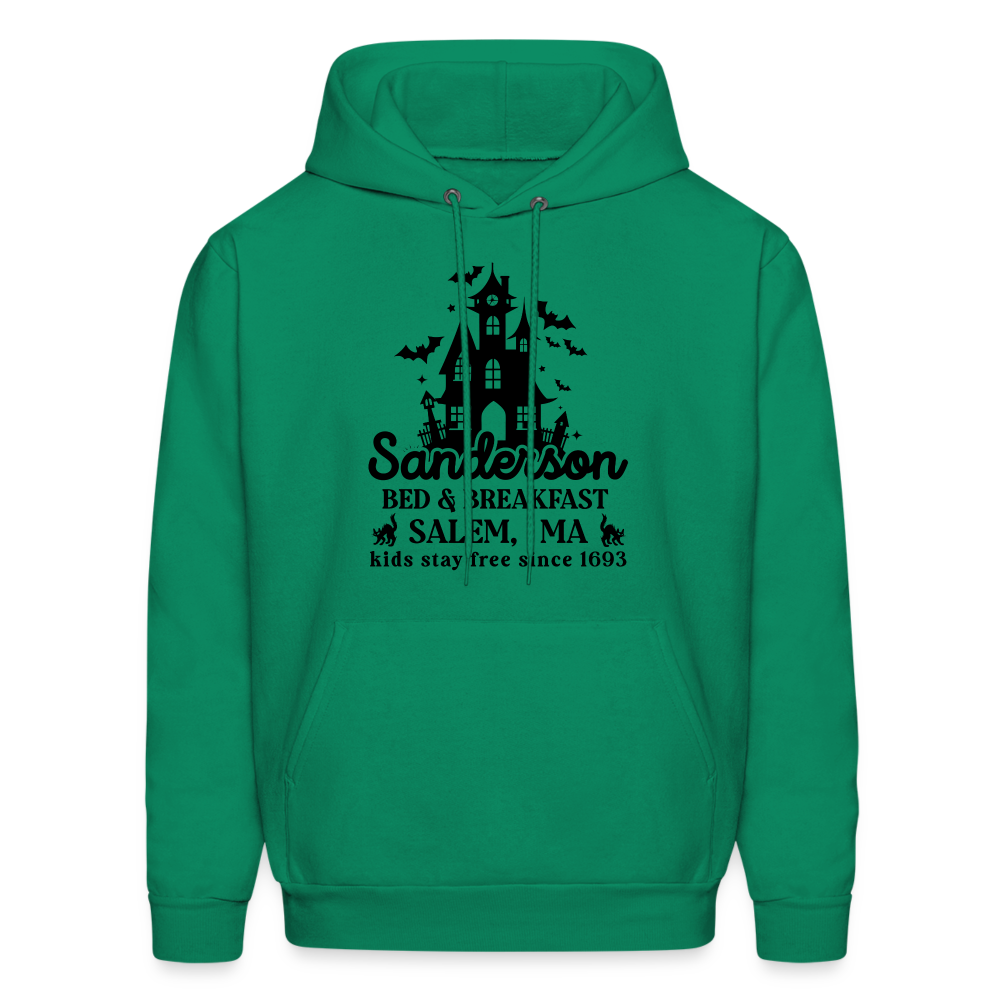 Sanderson Bed & Breakfast Salem MA Hoodie (Halloween) - kelly green