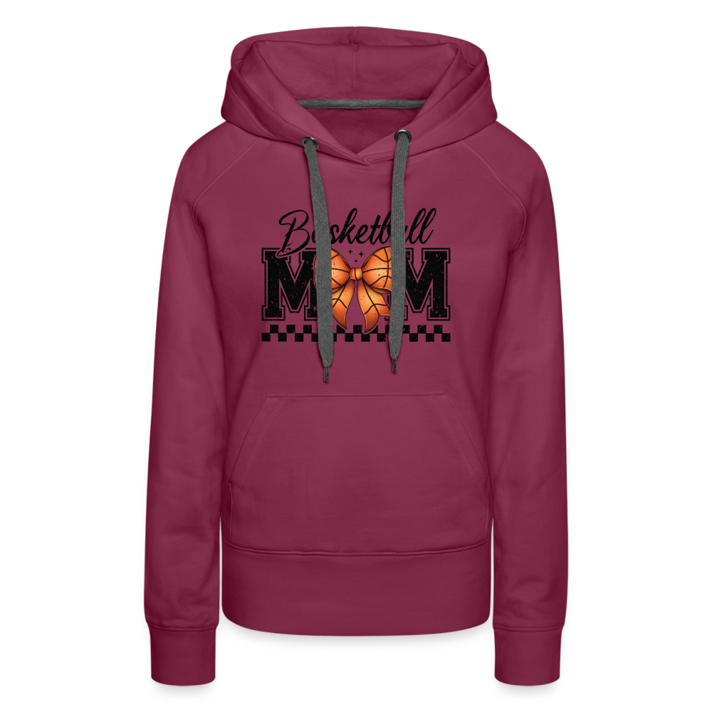 Basketball Mom Premium Hoodie - burgundy