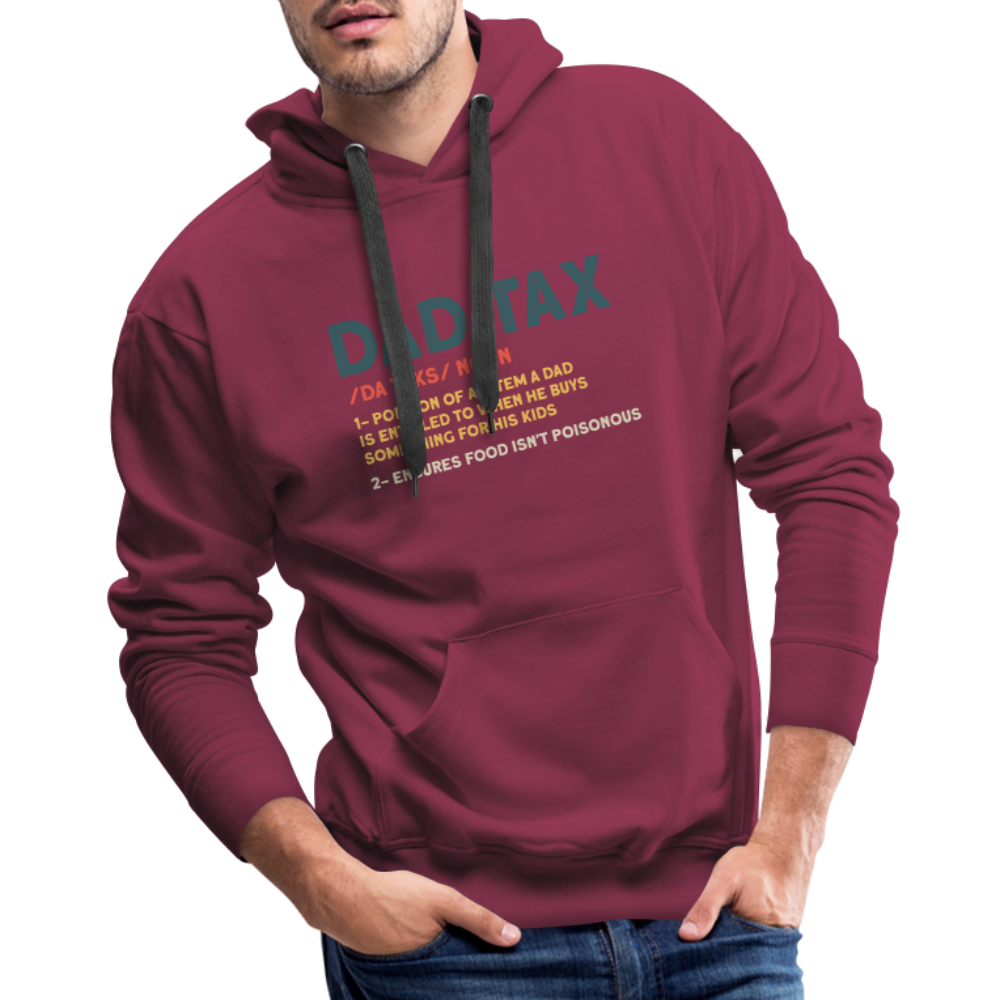 Dad Tax Definition Premium Hoodie - burgundy