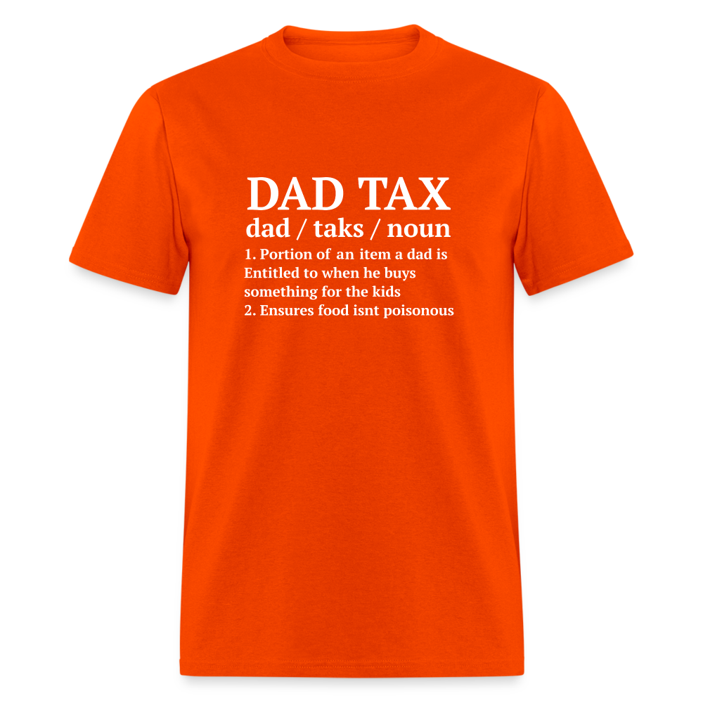 Definition of the Dad Tax T-Shirt - orange