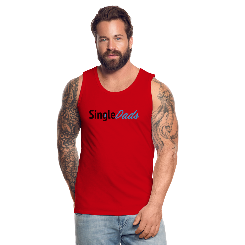 SingleDads Men’s Premium Tank Top - red