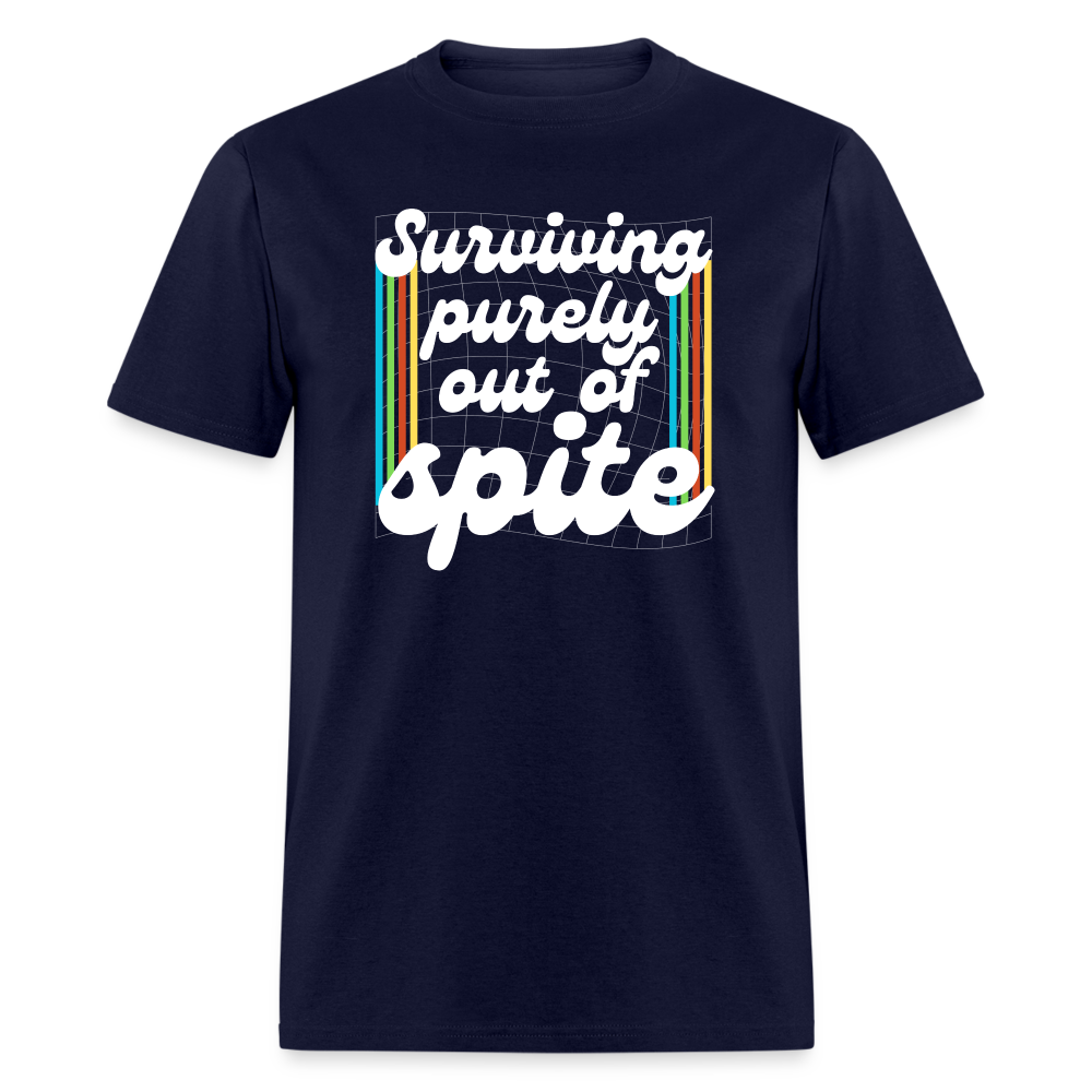 Surviving Purely Out Of Spite T-Shirt - navy