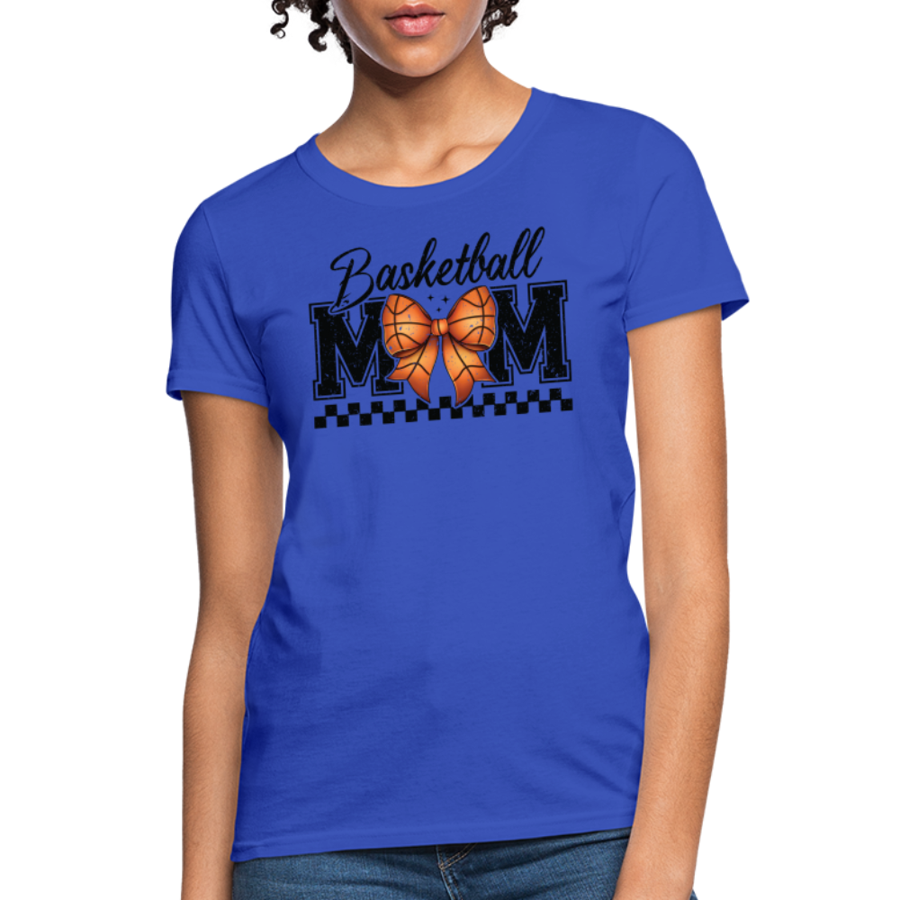 Basketball Mom Premium Women's Contoured T-Shirt - royal blue