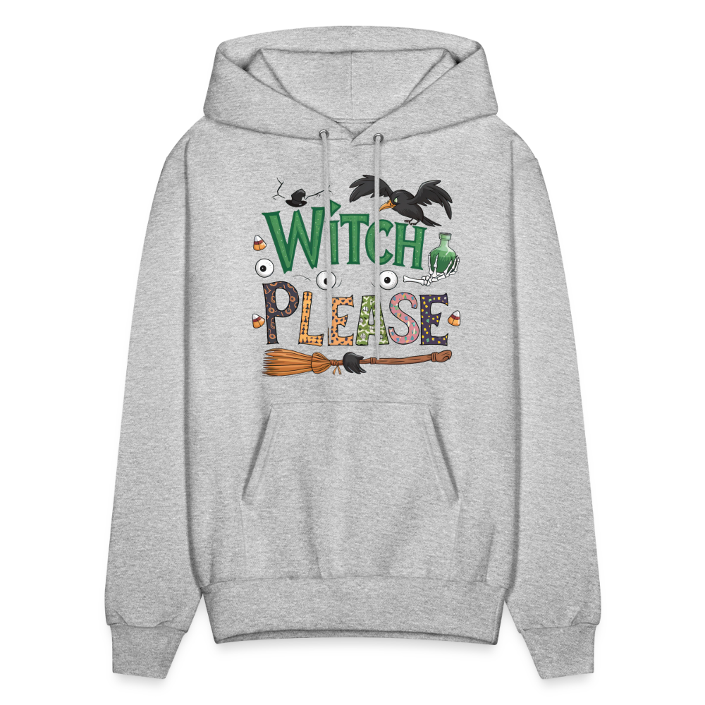 Witch Please Hoodie (Halloween Witch) - heather gray