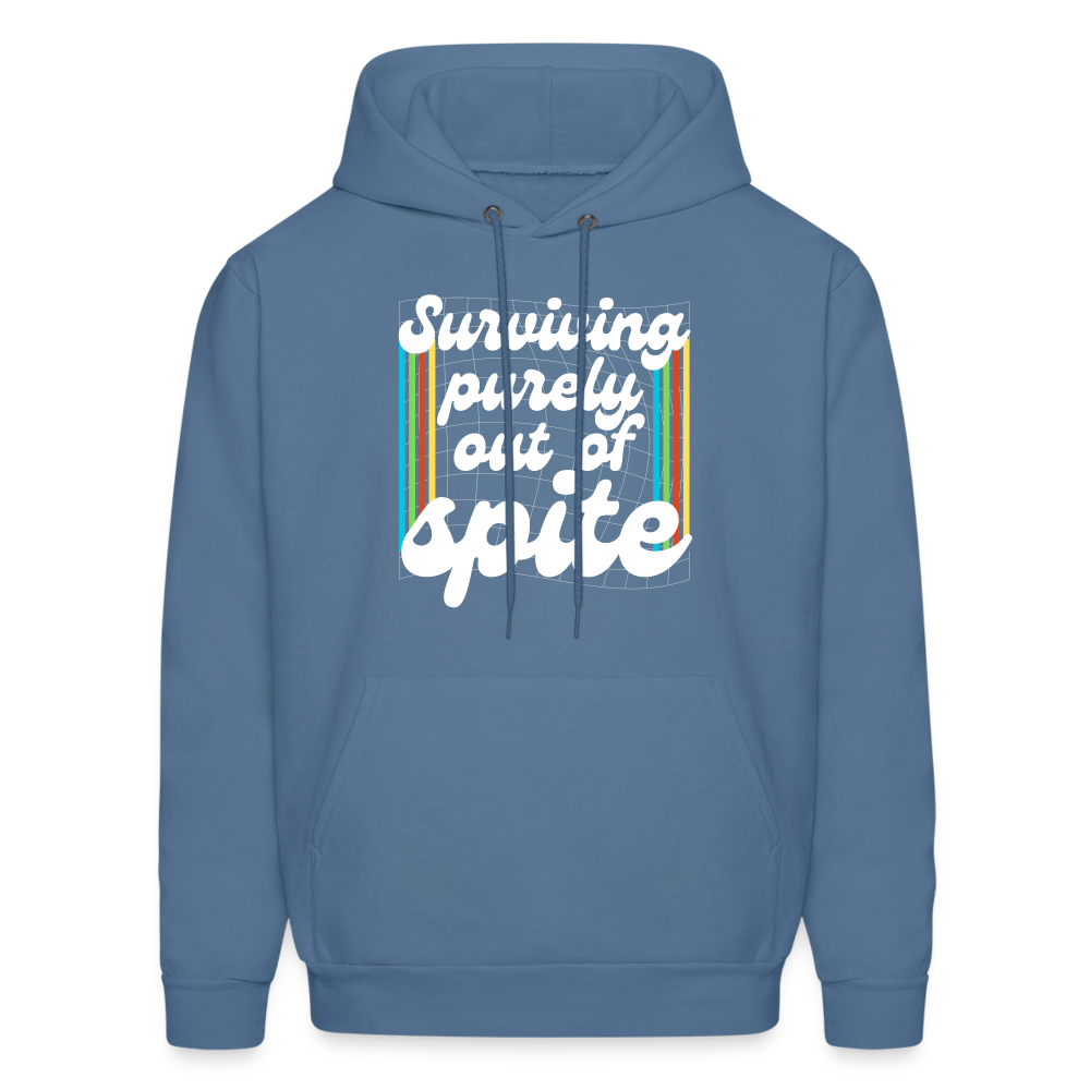 Surviving Purely Out Of Spite Hoodie - denim blue