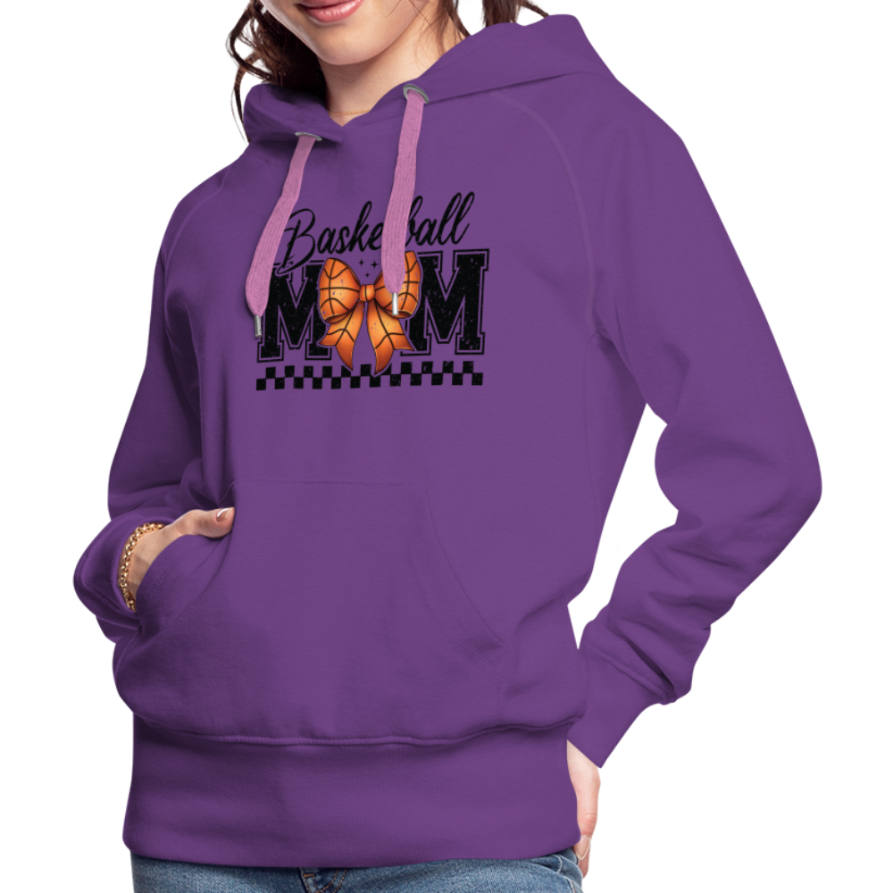 Basketball Mom Premium Hoodie - purple 