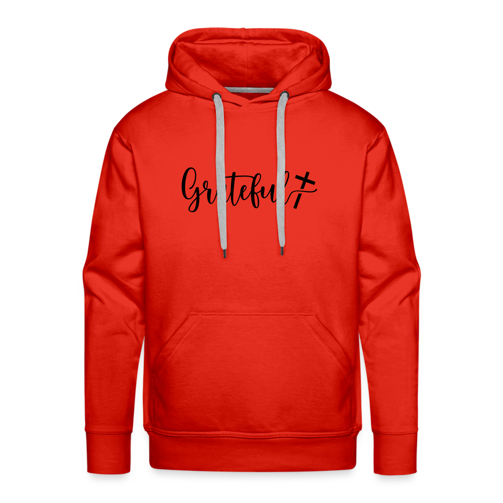 Grateful Men’s Premium Hoodie - red