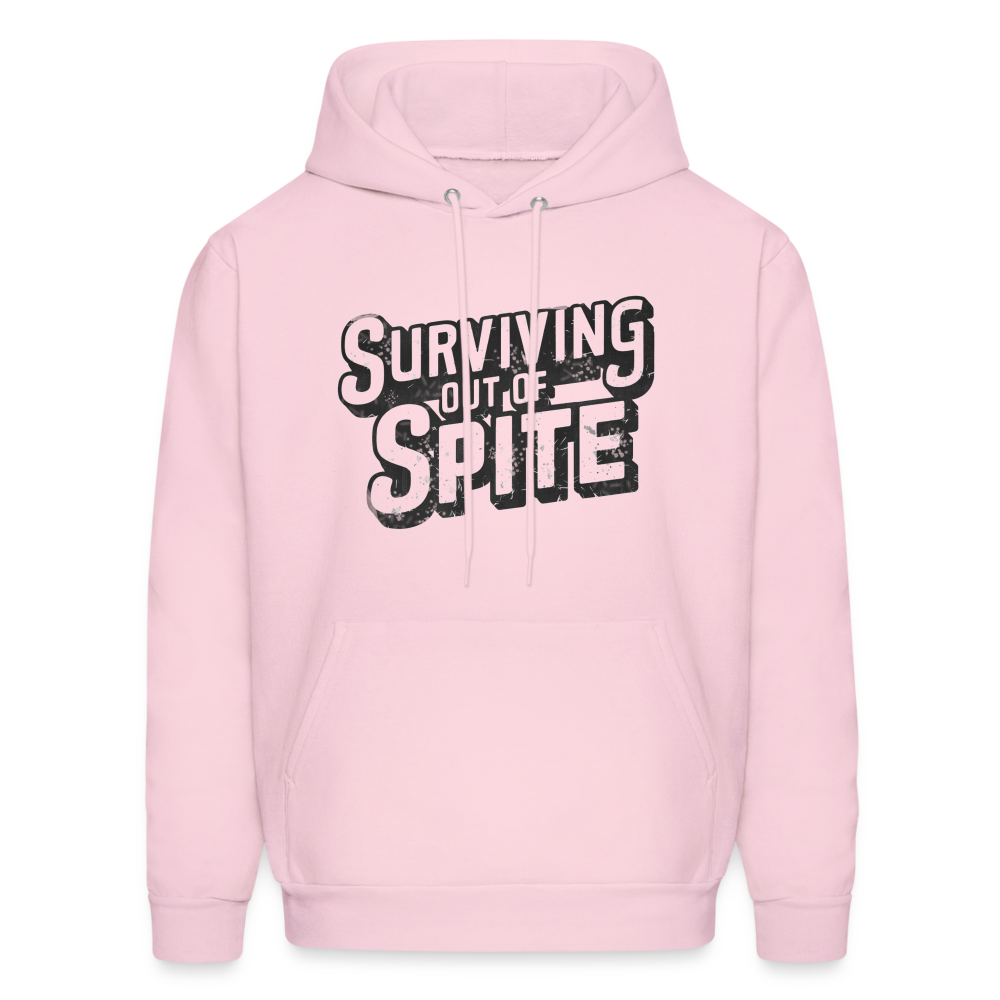 Surviving Out Of Spite Hoodie - pale pink