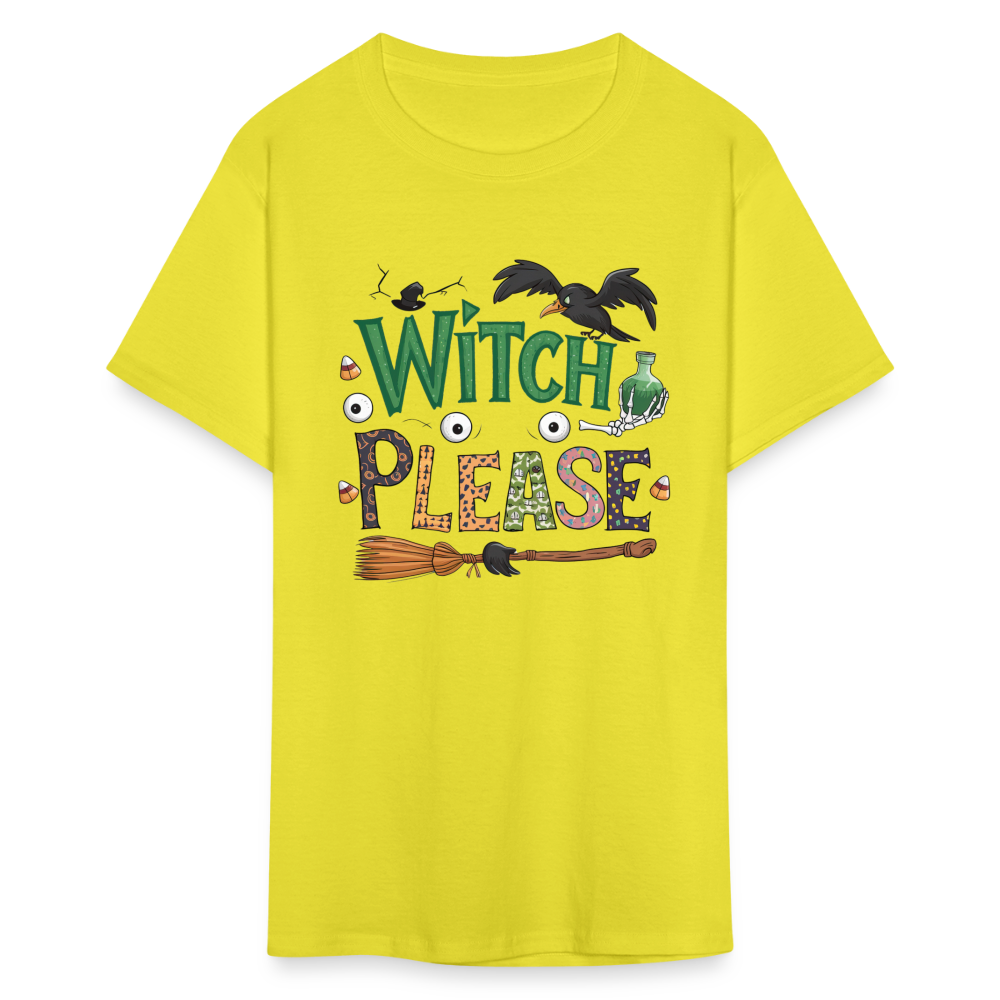 Witch Please T-Shirt (Halloween Witch) - yellow