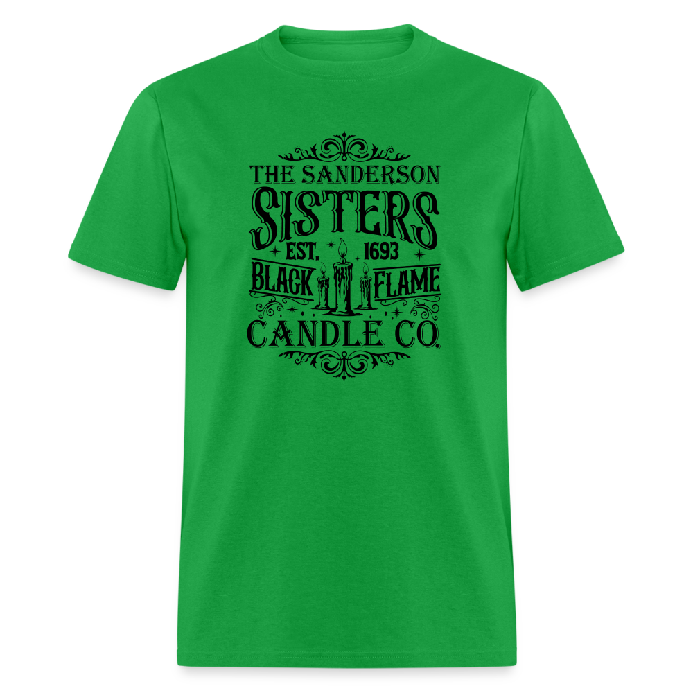 The Sanderson Sisters Black Flame Candle Co T-Shirt - bright green