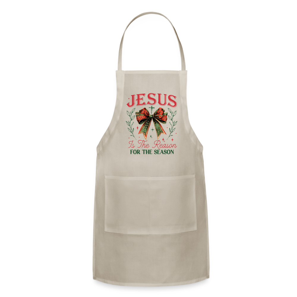 Jesus Is The Reason For The Season Apron - natural