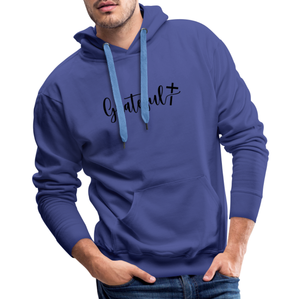 Grateful Men’s Premium Hoodie - royal blue