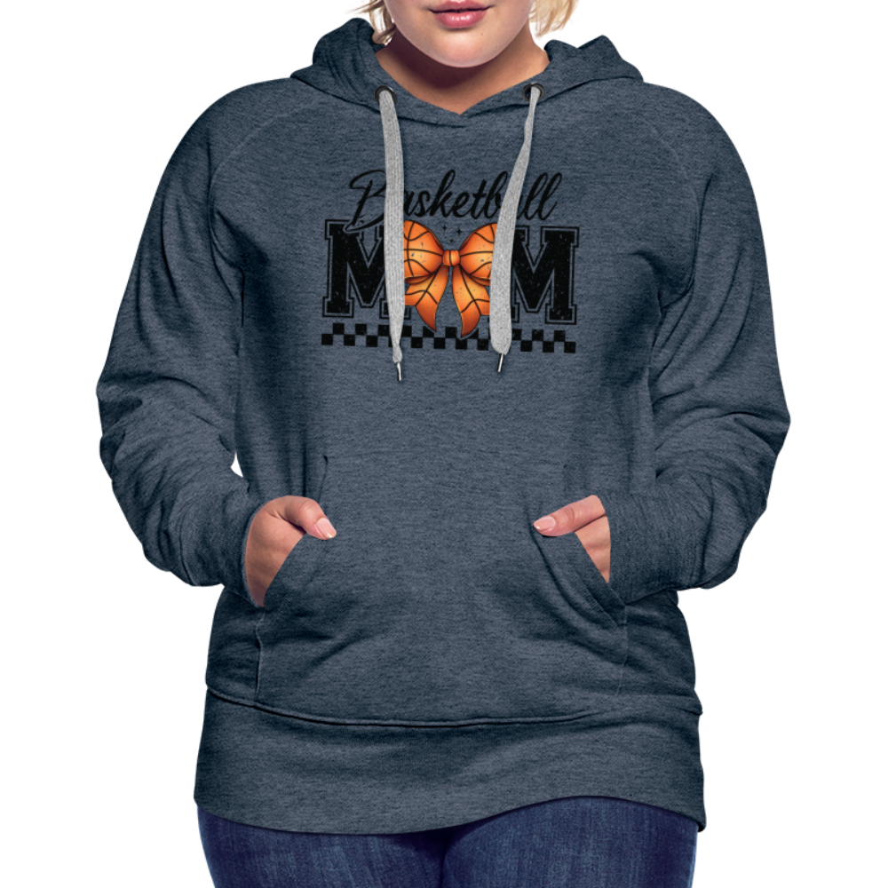 Basketball Mom Premium Hoodie - heather denim