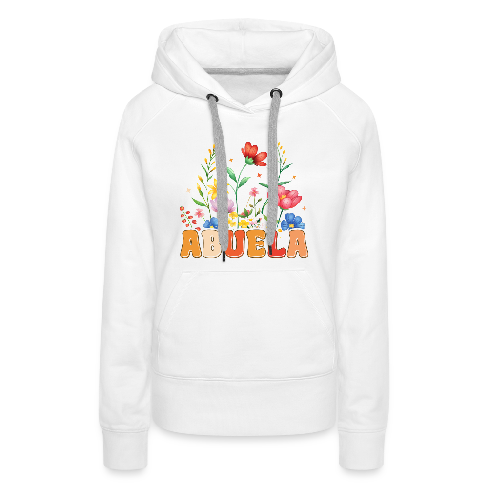 Abuela Women’s Premium Hoodie - white