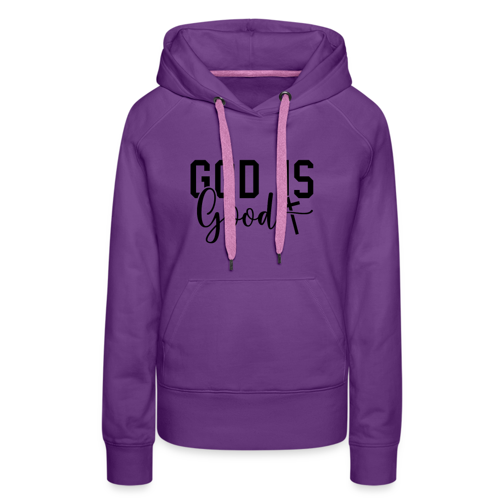 God is Good Women’s Premium Hoodie - purple 