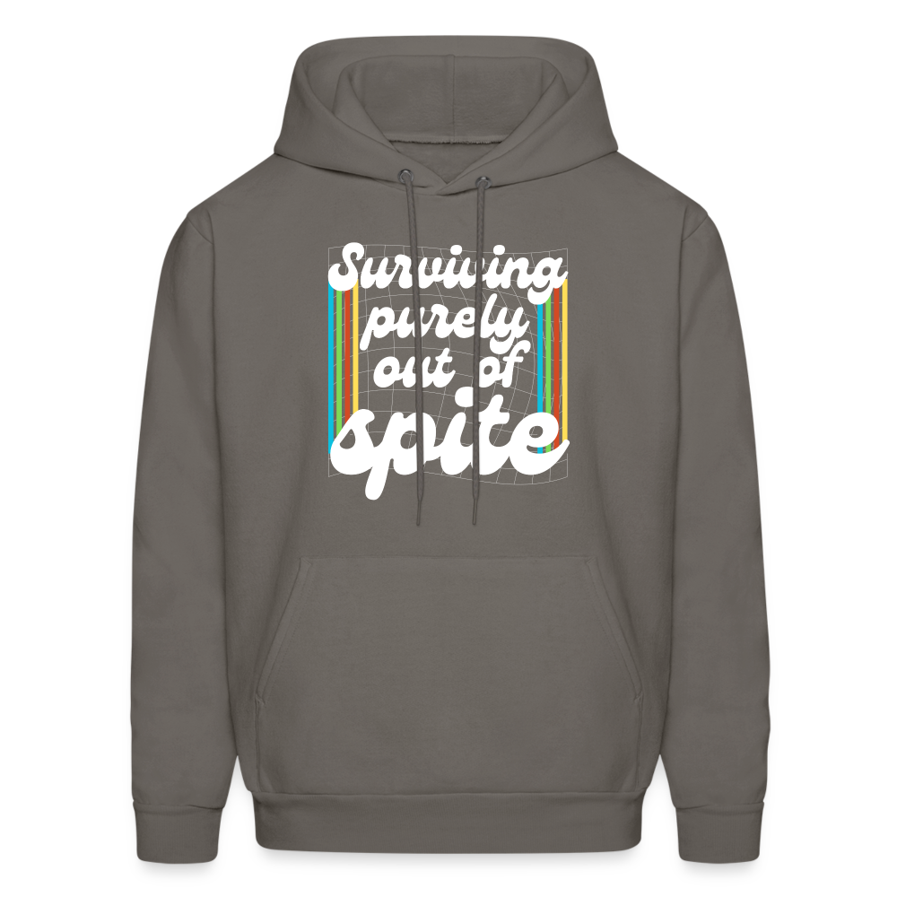 Surviving Purely Out Of Spite Hoodie - asphalt gray