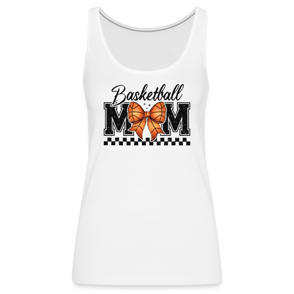 Basketball Mom Premium Tank Top - white