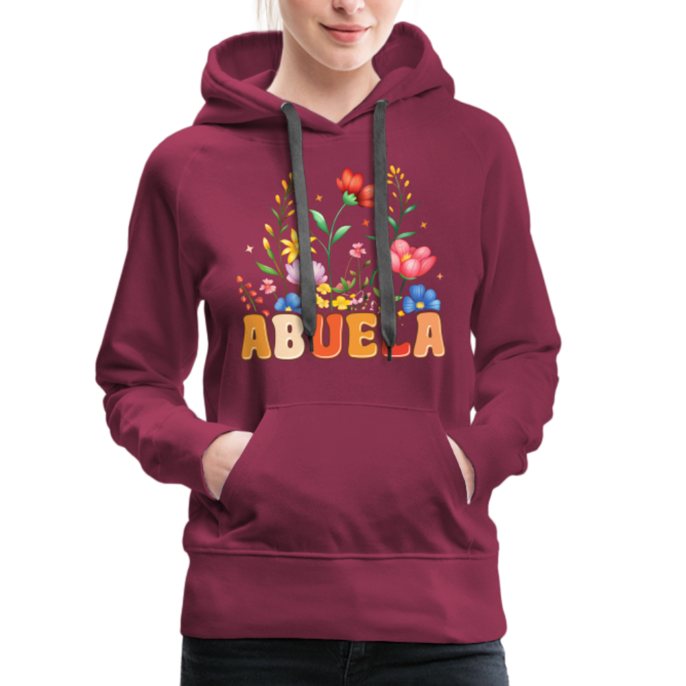 Abuela Women’s Premium Hoodie - burgundy