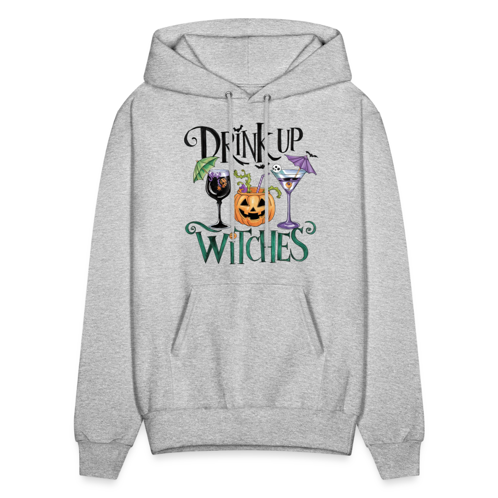 Drink Up Witches Hoodie (Halloween Witch) - heather gray