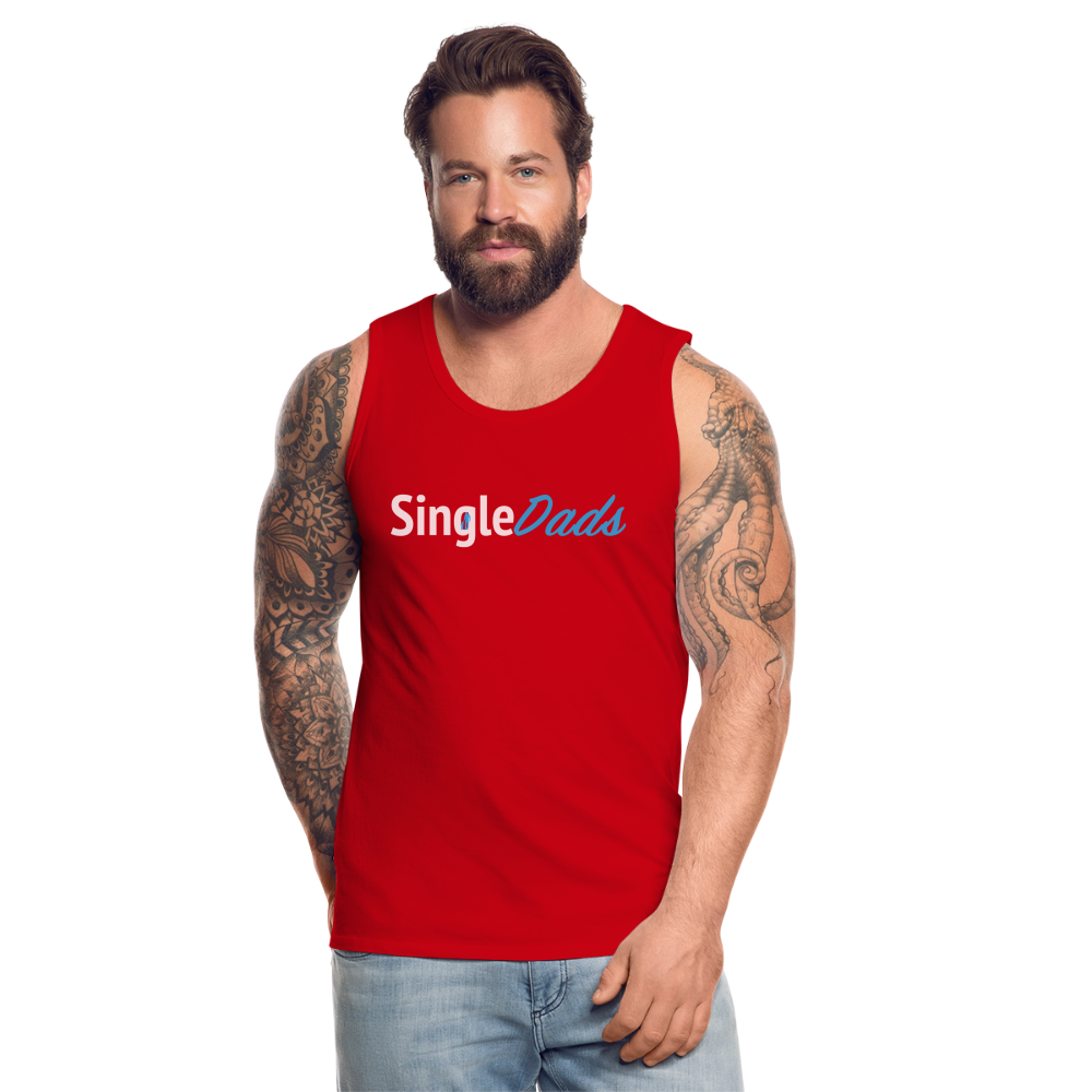 SingleDads Men’s Premium Tank Top - red