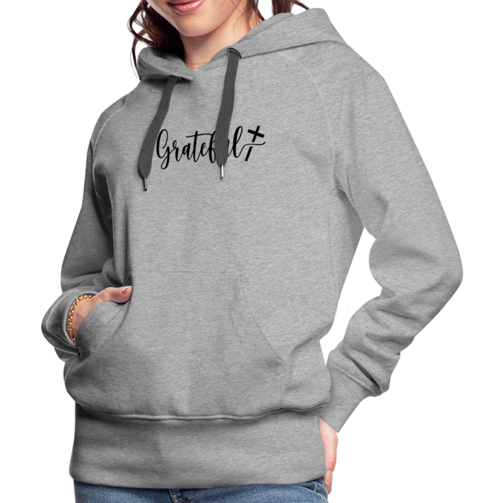 Grateful Women’s Premium Hoodie - heather grey