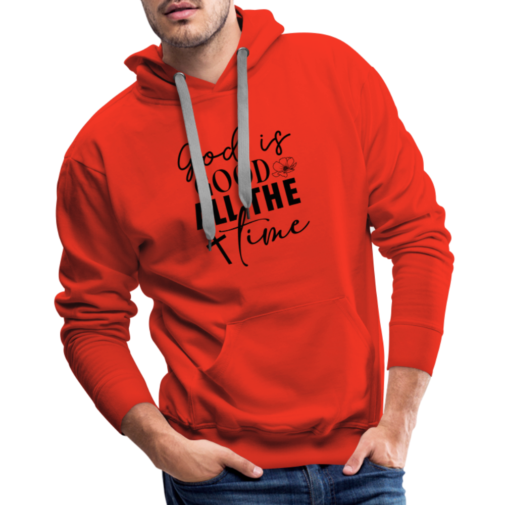 God is Good All The Time Men’s Premium Hoodie - red