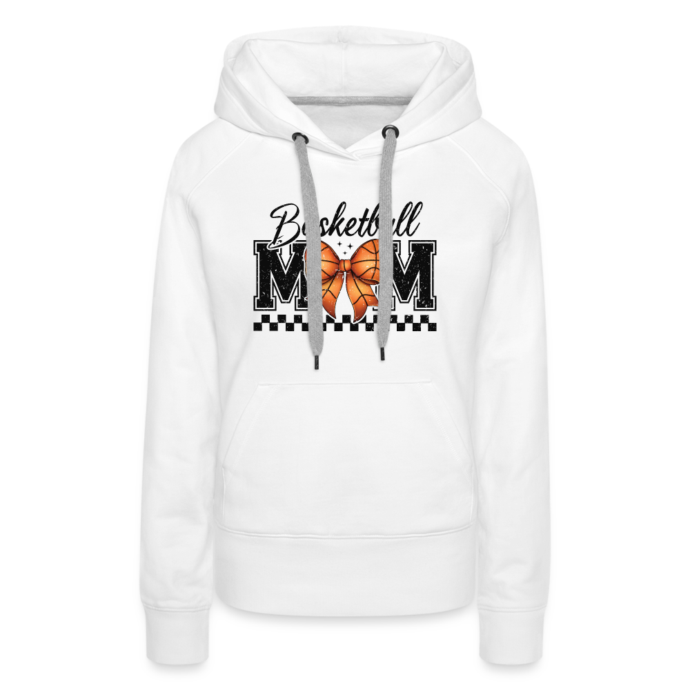 Basketball Mom Premium Hoodie - white