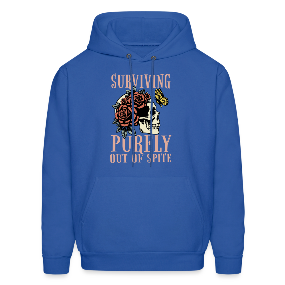 Surviving Purely Out Of Spite Hoodie - royal blue