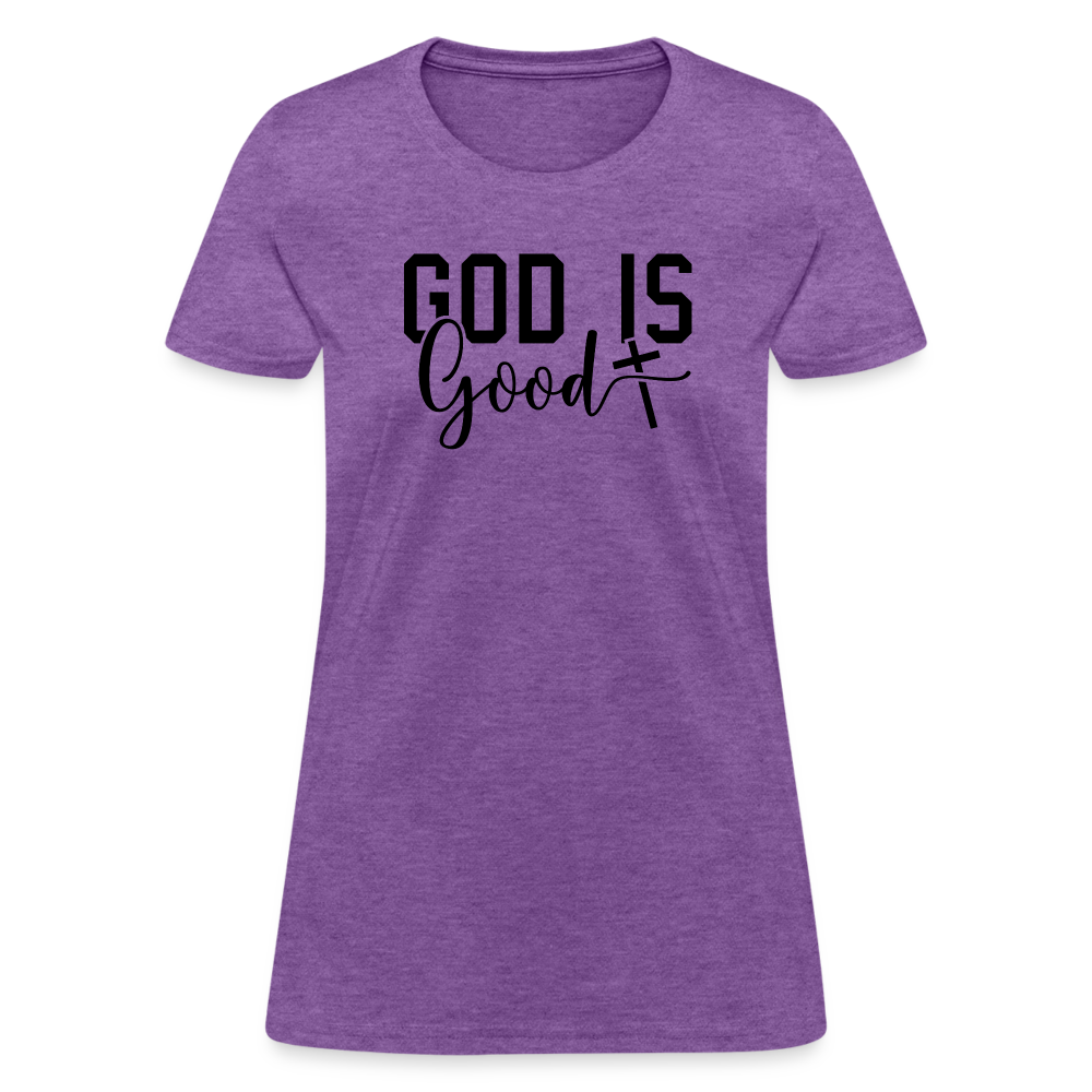 God is Good Women's T-Shirt - purple heather