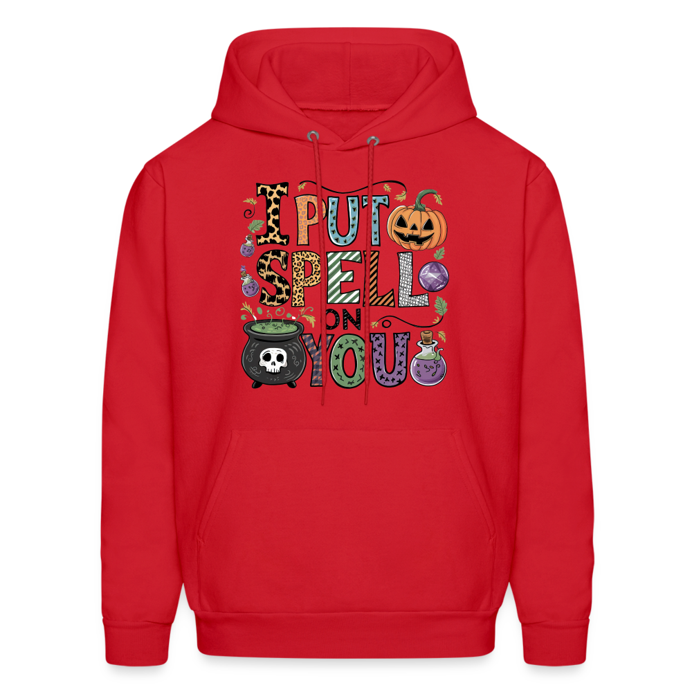 I Put Spell On You Hoodie (Halloween Witch) - red