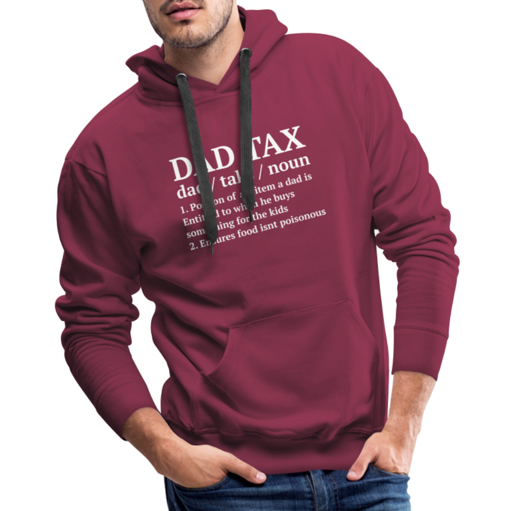 Definition of the Dad Tax Premium Hoodie - burgundy