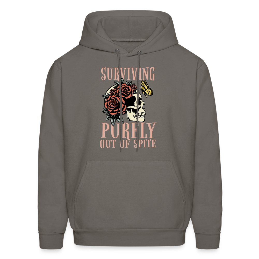 Surviving Purely Out Of Spite Hoodie - asphalt gray