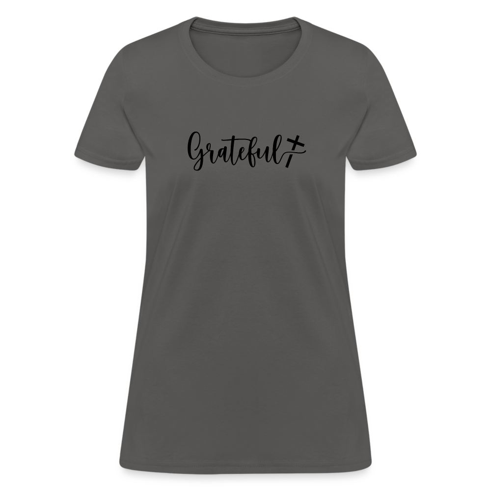 Grateful Women's T-Shirt - charcoal